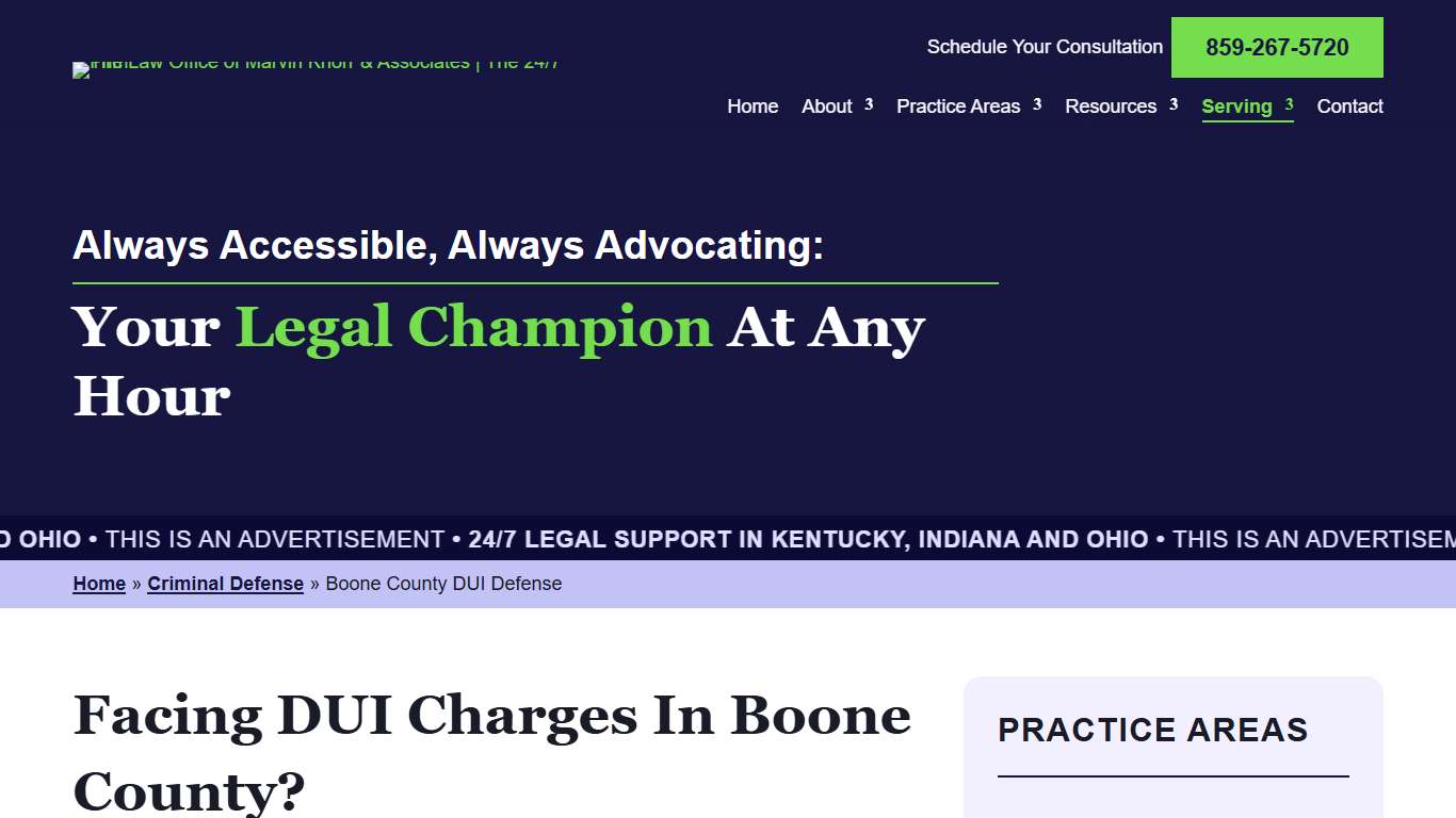Boone County DUI Attorney The Law Office of Marvin Knorr & Associates